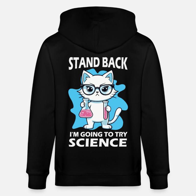 Résignation - J’essaie la science - Veste à capuche bio CULTIVATOR Stanley/Stella Unisexe - noir
