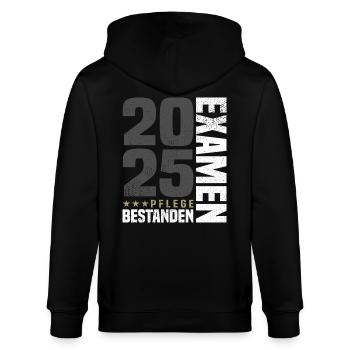 Pflege Examen Bestanden 2025 - Stanley/Stella Unisex Bio-Kapuzenjacke CULTIVATOR  - Schwarz - Hinten - Anna (173cm)