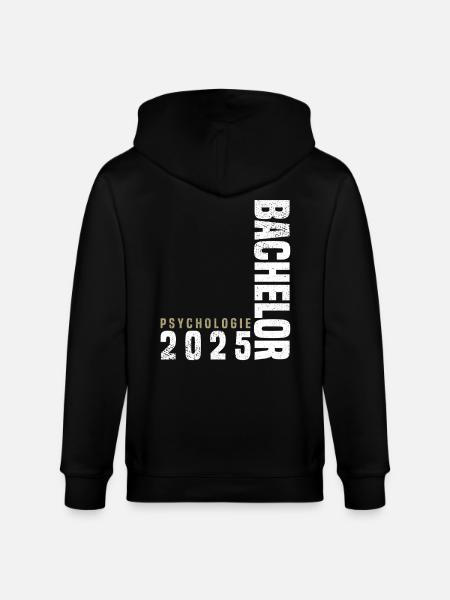 Bachelor Psychologie - Stanley/Stella Unisex Bio-Kapuzenjacke CULTIVATOR - Schwarz