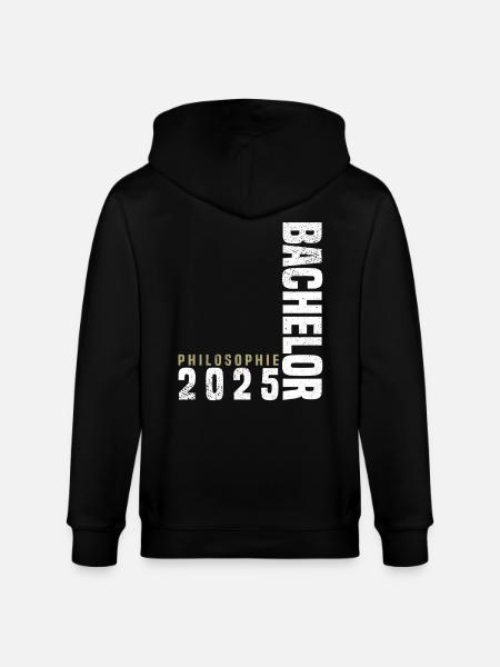 Bachelor Philosophie 2025 - Stanley/Stella Unisex Bio-Kapuzenjacke CULTIVATOR  - Schwarz