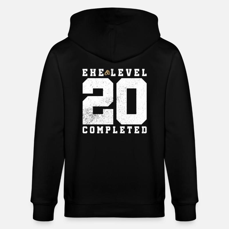 Mariage Niveau 20 Terminé - Veste à capuche bio CULTIVATOR Stanley/Stella Unisexe - noir