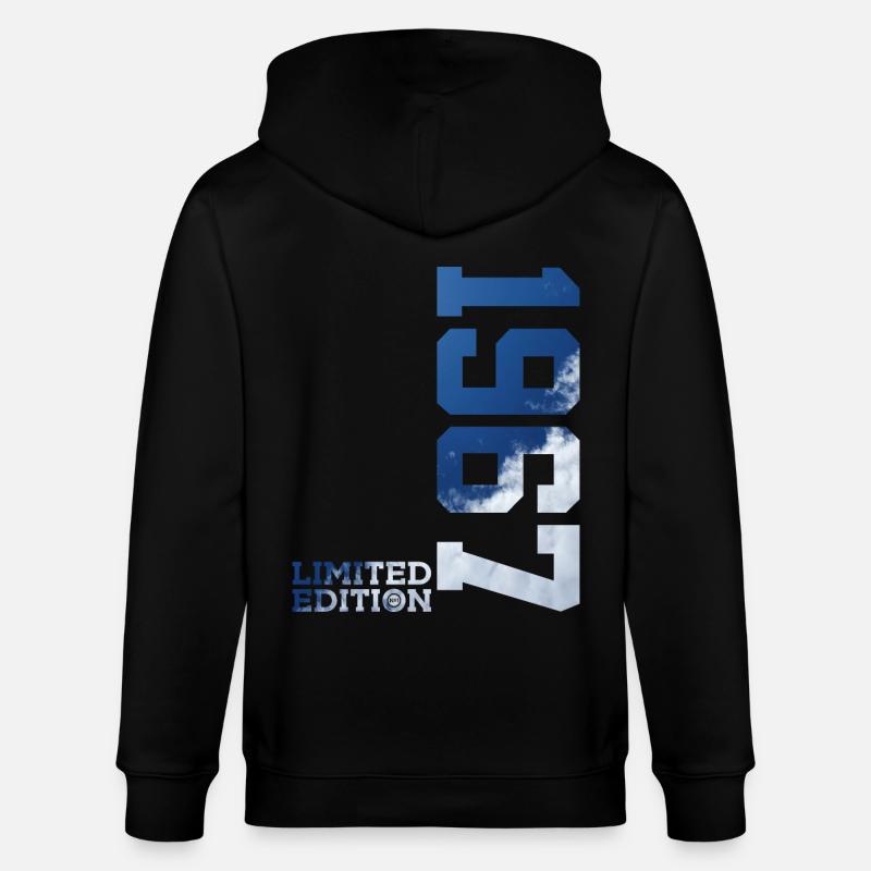 ÉDITION LIMITÉE 59E ANNIVERSAIRE 1967 - Veste à capuche bio CULTIVATOR Stanley/Stella Unisexe - noir