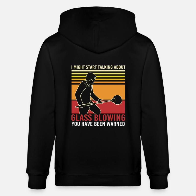souffleur de verre - Veste à capuche bio CULTIVATOR Stanley/Stella Unisexe - noir
