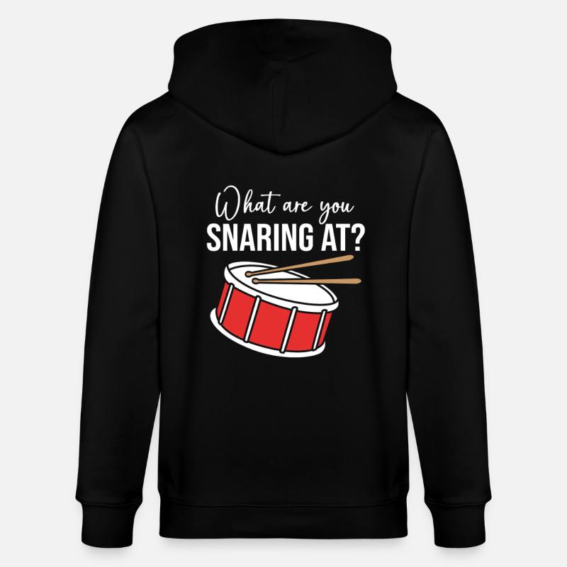 Drums Drummers Drumsticks - Stanley/Stella CULTIVATOR  Unisex Organic Hooded Jacket - black