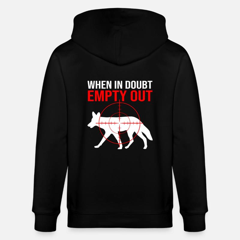 Chasseur de coyotes - Veste à capuche bio CULTIVATOR Stanley/Stella Unisexe - noir