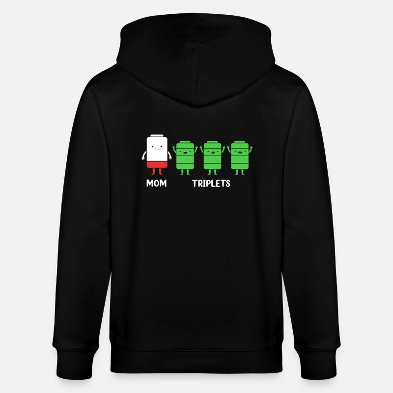 Drilling Mutter Mama - Stanley/Stella Unisex Bio-Kapuzenjacke CULTIVATOR  - Schwarz