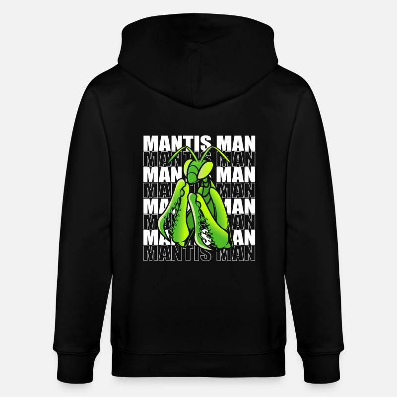 Worshipper Mantis Mantis - Stanley/Stella CULTIVATOR Unisex Organic Hooded Jacket - black