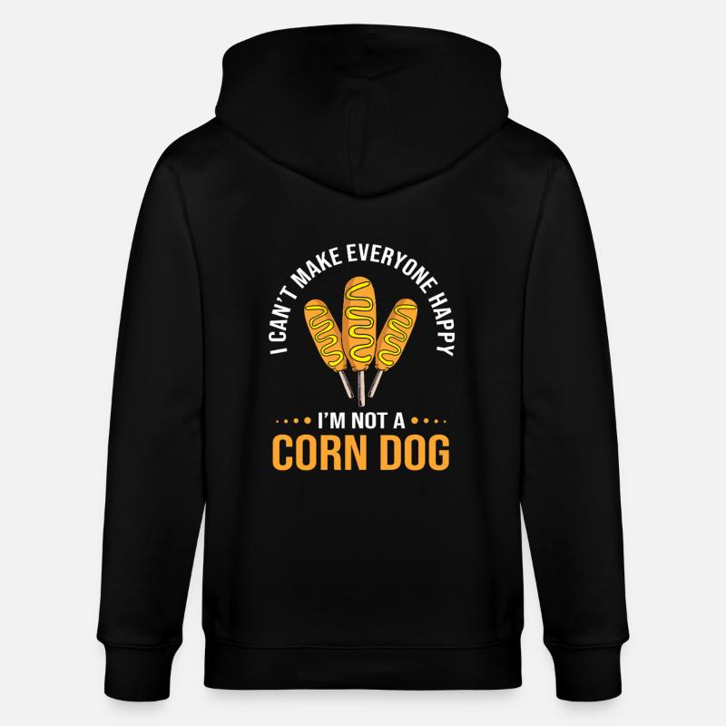 Corn Dog - Stanley/Stella Unisex Bio-Kapuzenjacke CULTIVATOR  - Schwarz