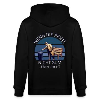 Retraité - Veste à capuche bio CULTIVATOR Stanley/Stella Unisexe - noir - Dos - Anna (173cm)