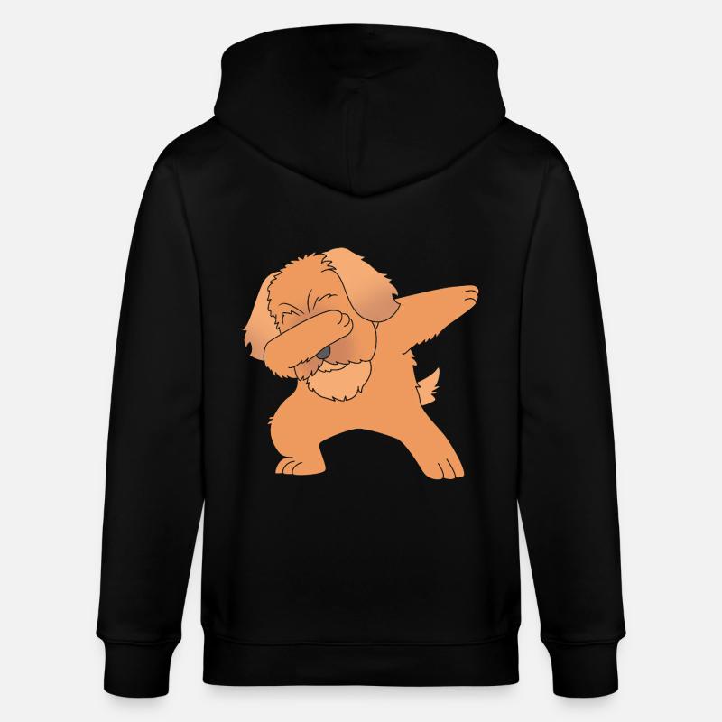 Chien pékinois - Veste à capuche bio CULTIVATOR Stanley/Stella Unisexe - noir