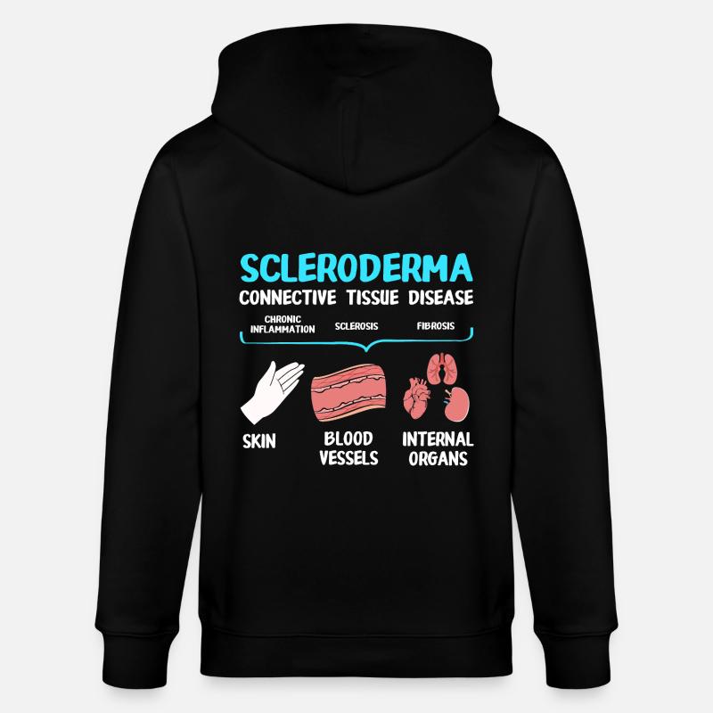 Scleroderma - Stanley/Stella CULTIVATOR  Unisex Organic Hooded Jacket - black