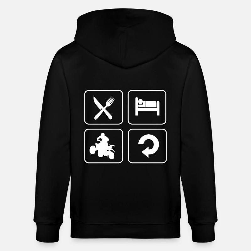 Quad - Veste à capuche bio CULTIVATOR Stanley/Stella Unisexe - noir