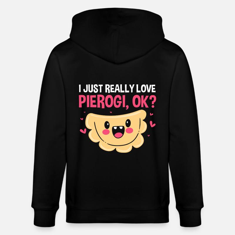 Pierogi Polen Polnisch - Stanley/Stella Unisex Bio-Kapuzenjacke CULTIVATOR  - Schwarz