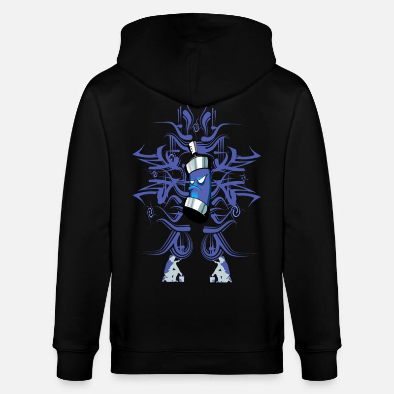 Graffiti - Stanley/Stella Unisex Bio-Kapuzenjacke CULTIVATOR  - Schwarz