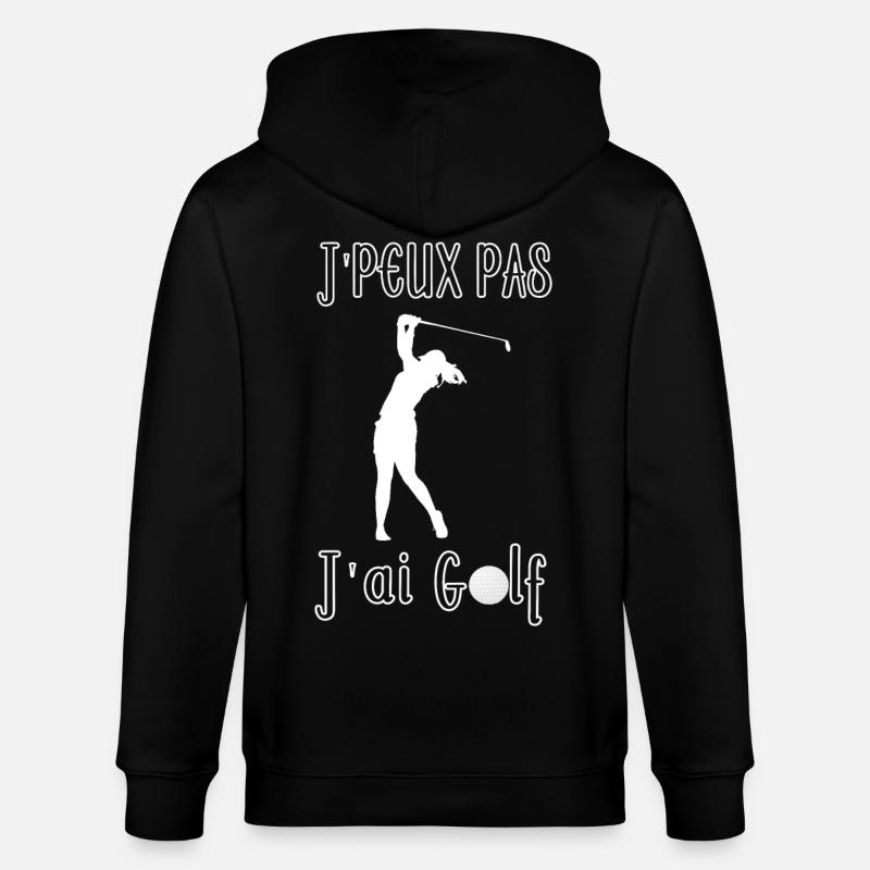 Je peux pas j'ai Golf - Veste à capuche bio CULTIVATOR Stanley/Stella Unisexe - noir