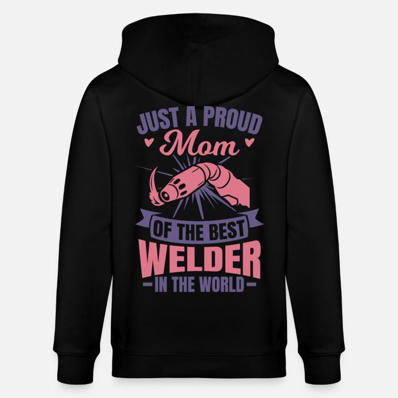 Mère soudeuse - Veste à capuche bio CULTIVATOR Stanley/Stella Unisexe - noir