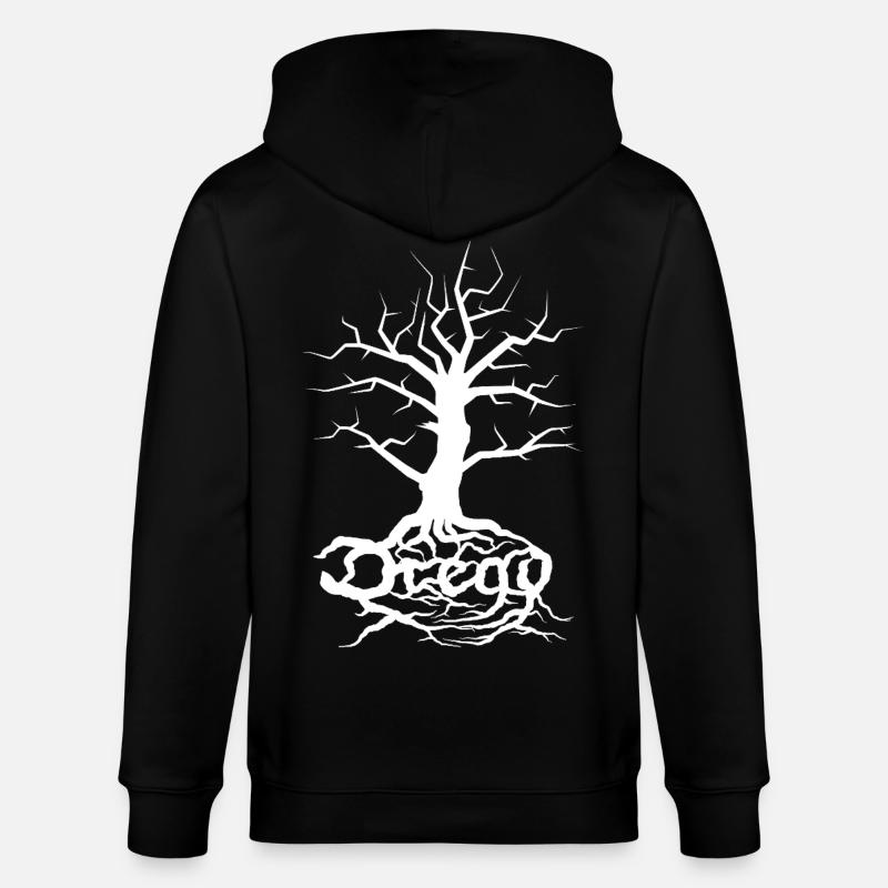 Dread Baum Weiß - Stanley/Stella Unisex Bio-Kapuzenjacke CULTIVATOR  - Schwarz