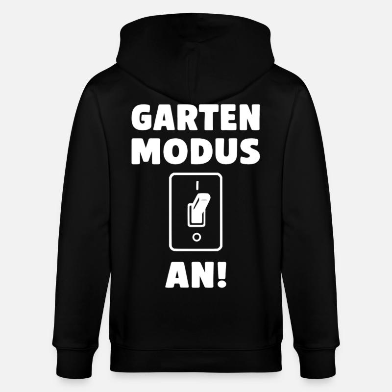 Garten Modus an! - Stanley/Stella Unisex Bio-Kapuzenjacke CULTIVATOR  - Schwarz