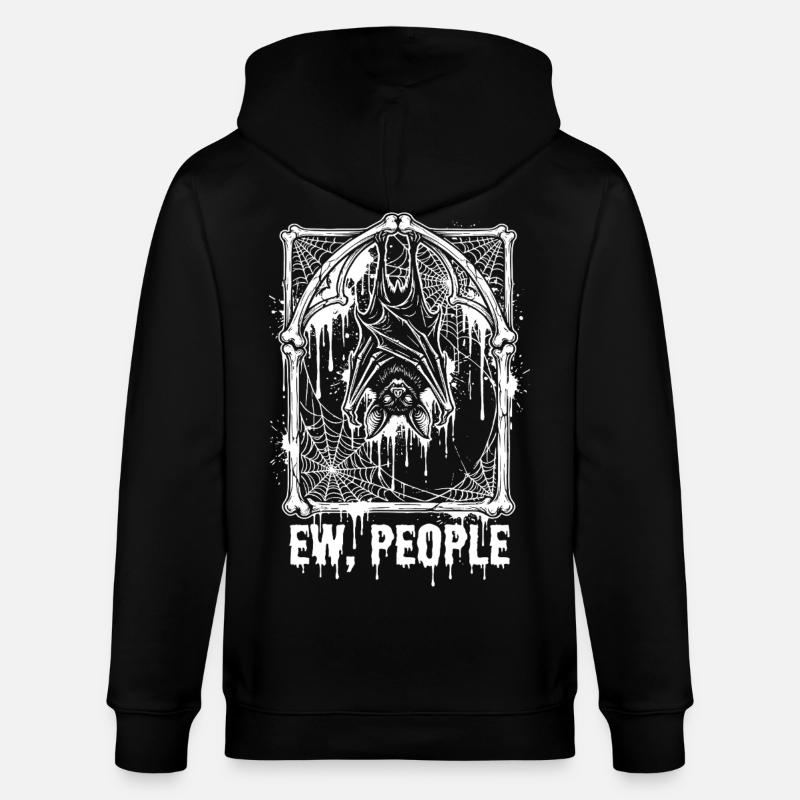 Ew, les gens Bat Gothic - Veste à capuche bio CULTIVATOR Stanley/Stella Unisexe - noir