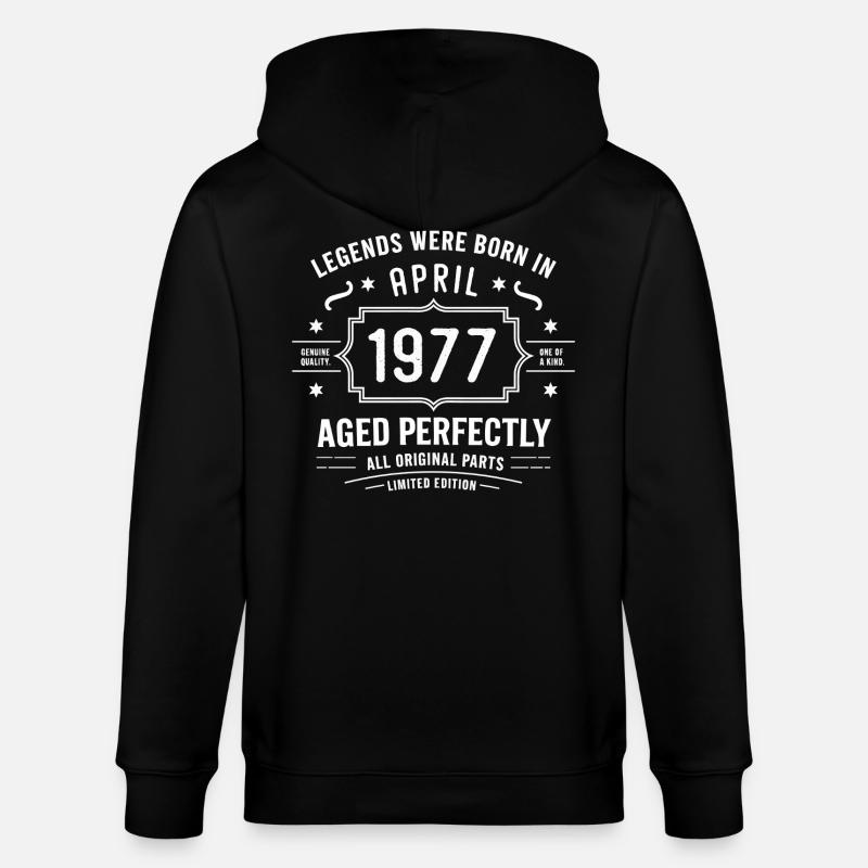 April 1977 - Stanley/Stella Unisex Bio-Kapuzenjacke CULTIVATOR  - Schwarz