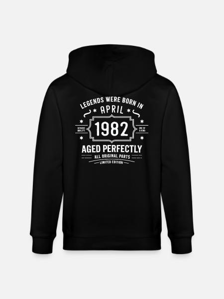 Avril 1982 - Veste à capuche bio CULTIVATOR Stanley/Stella Unisexe - noir