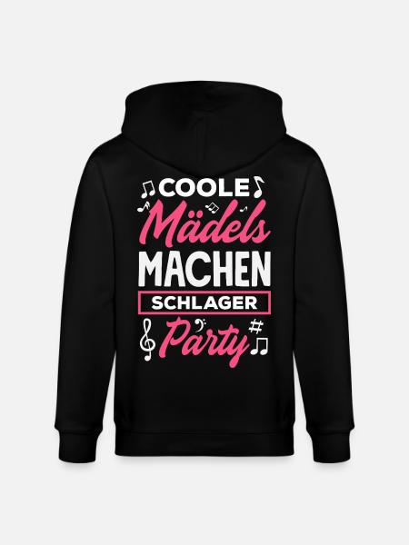 Coole Mädels Machen Schlager Party - Stanley/Stella Unisex Bio-Kapuzenjacke CULTIVATOR  - Schwarz