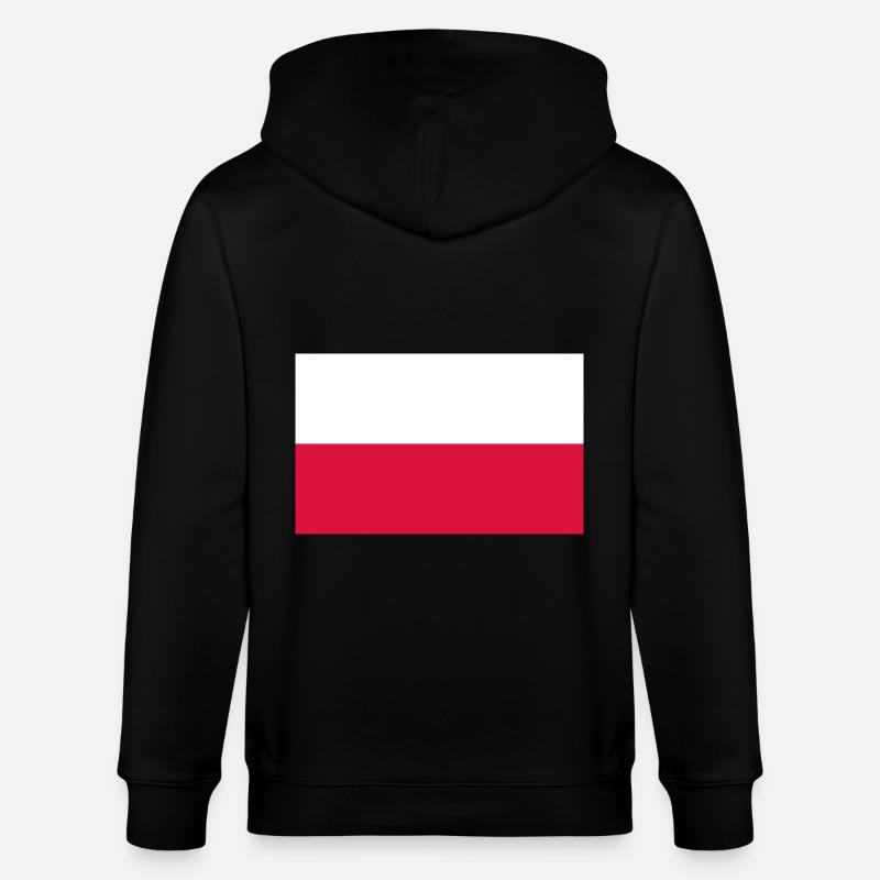 Polen - Stanley/Stella Unisex Bio-Kapuzenjacke CULTIVATOR  - Schwarz