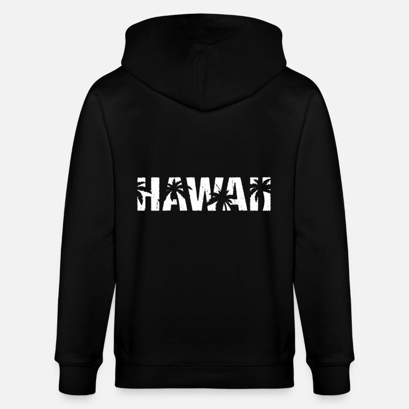 Hawaï Palm Island Hawaï - Veste à capuche bio CULTIVATOR Stanley/Stella Unisexe - noir