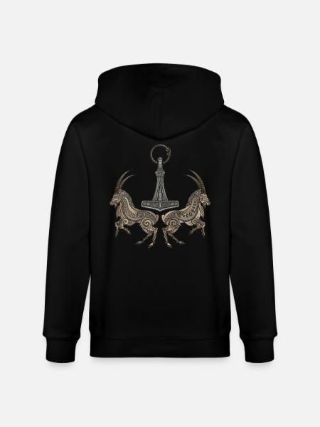 mjölnir - Veste à capuche bio CULTIVATOR Stanley/Stella Unisexe - noir