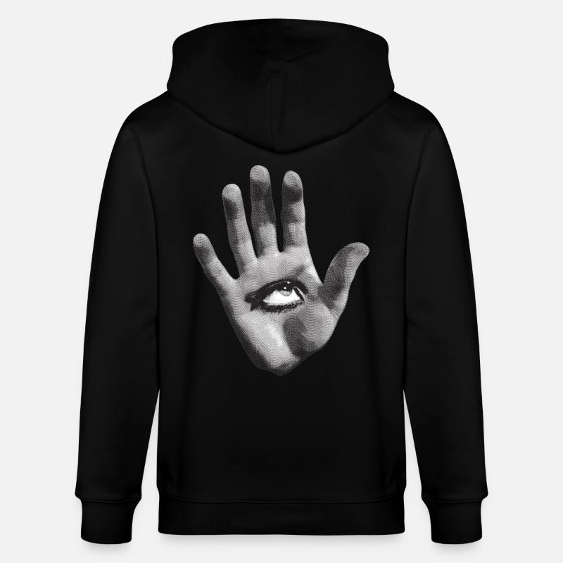 Aquarel Mystical - Veste à capuche bio CULTIVATOR Stanley/Stella Unisexe - noir