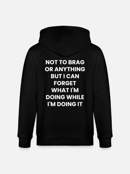 Funny sayings sarcasm irony gift - Stanley/Stella CULTIVATOR Unisex Organic Hooded Jacket - black