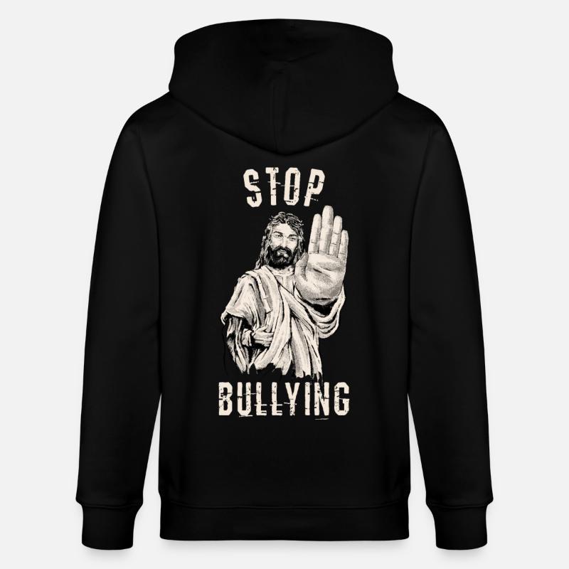Arrêtez l’intimidation - Veste à capuche bio CULTIVATOR Stanley/Stella Unisexe - noir