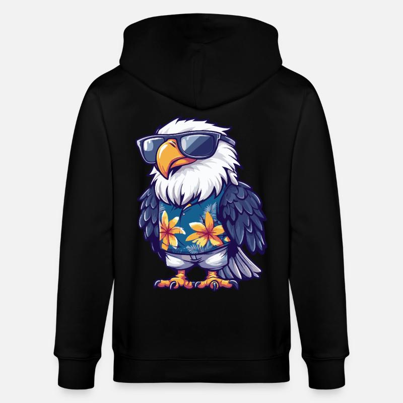 Eagle Comique Drôle d’été - Veste à capuche bio CULTIVATOR Stanley/Stella Unisexe - noir