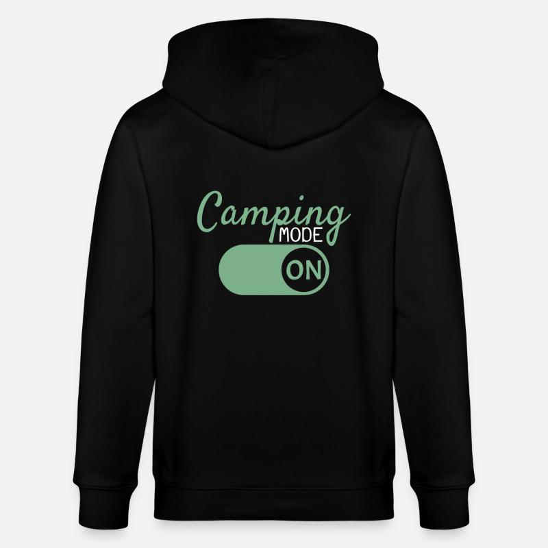 Camping Mode On - Veste à capuche bio CULTIVATOR Stanley/Stella Unisexe - noir