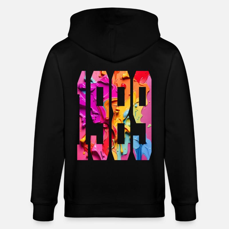 BUNT 37E ANNIVERSAIRE 1989 - Veste à capuche bio CULTIVATOR Stanley/Stella Unisexe - noir