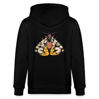 Yellow and black Falena - Stanley/Stella CULTIVATOR  Unisex Organic Hooded Jacket - black - Back - Anna (173cm)