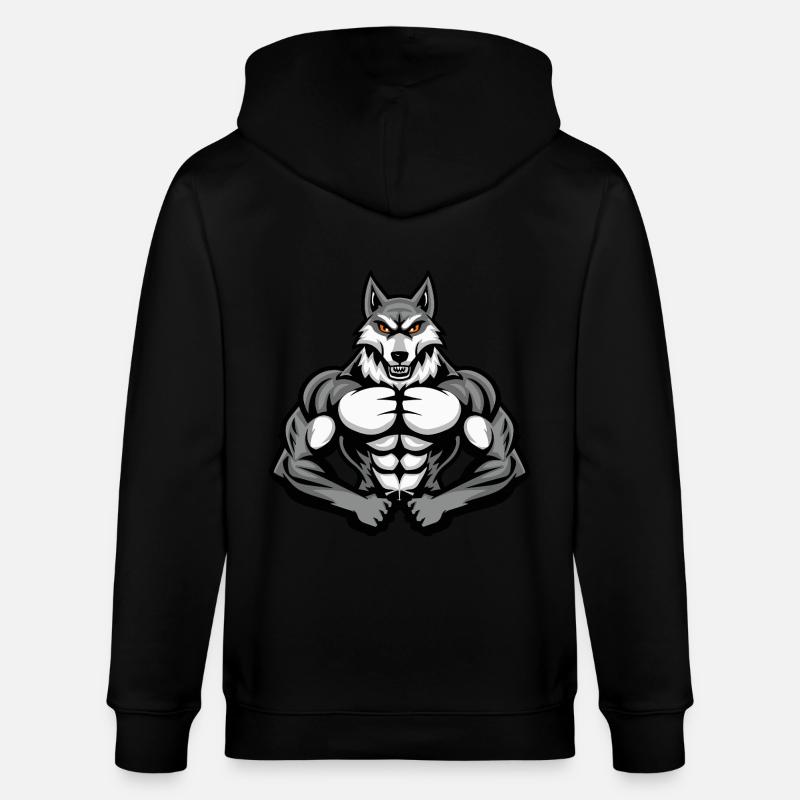 Entraînement des muscles du chat - Veste à capuche bio CULTIVATOR Stanley/Stella Unisexe - noir