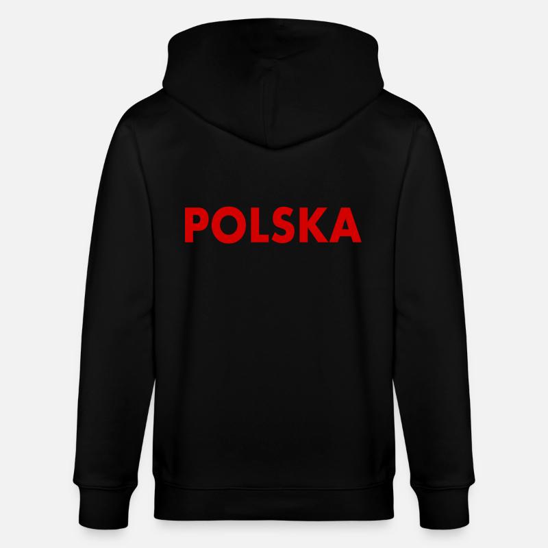 Pologne - Veste à capuche bio CULTIVATOR Stanley/Stella Unisexe - noir