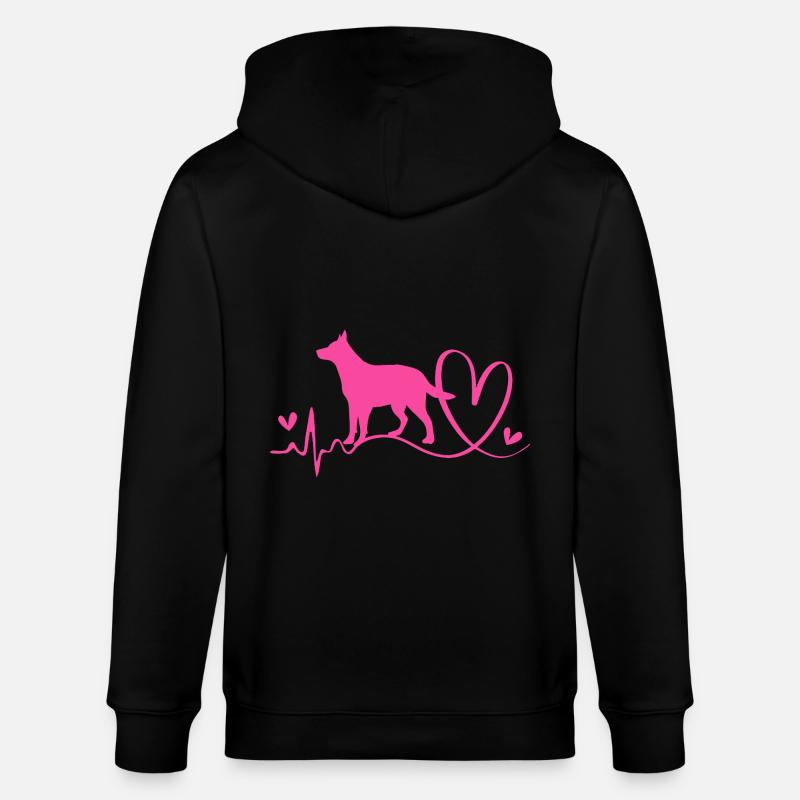 Bouvier australien chien - Veste à capuche bio CULTIVATOR Stanley/Stella Unisexe - noir