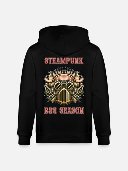 Steampunk BBQ Saison 2 - Veste à capuche bio CULTIVATOR Stanley/Stella Unisexe - noir