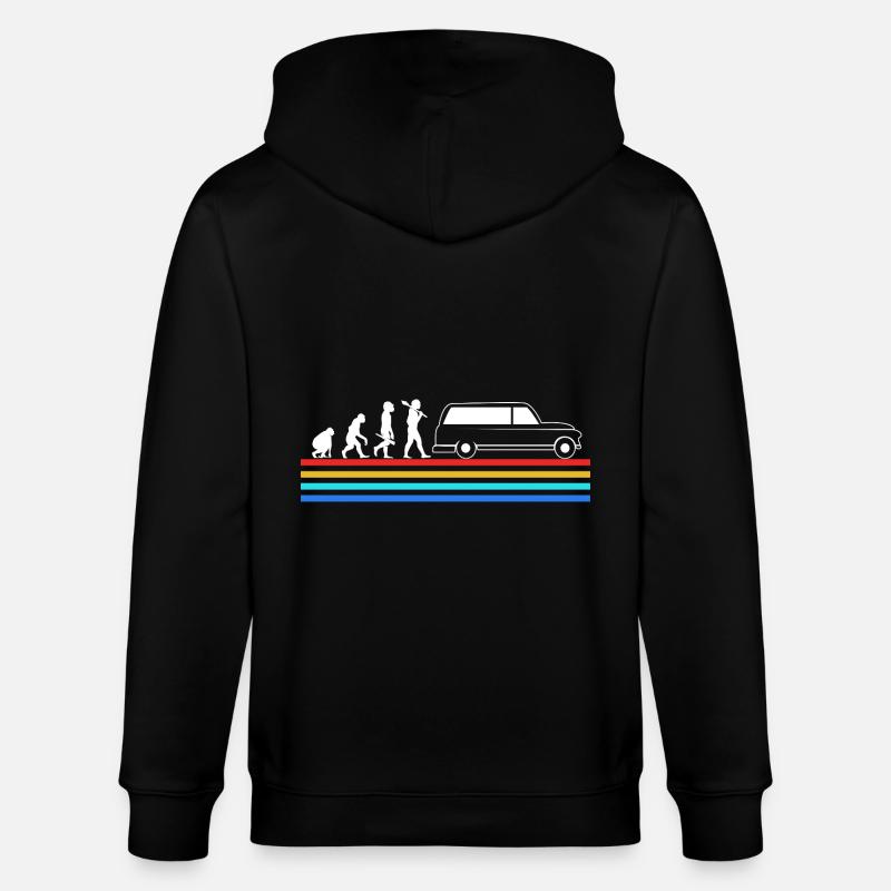 Funeral Undertaker Evolution - Stanley/Stella CULTIVATOR  Unisex Organic Hooded Jacket - black