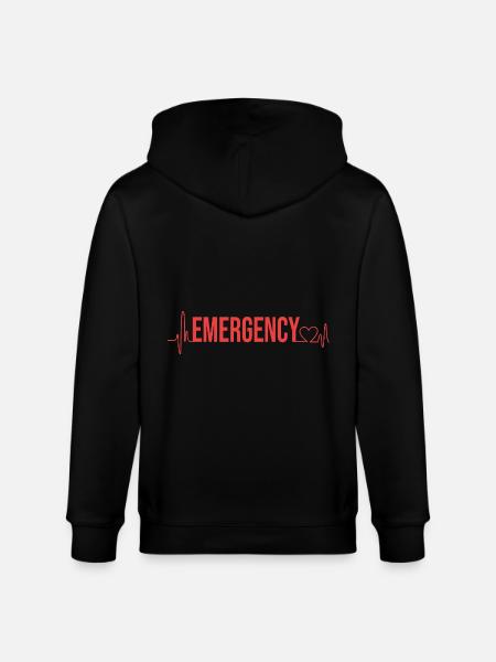 Emergency Nurse - Stanley/Stella CULTIVATOR Unisex Organic Hooded Jacket - black