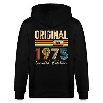 50e anniversaire 50 ans original 1975 - Veste à capuche bio CULTIVATOR Stanley/Stella Unisexe - noir - Dos - Anna (173cm)