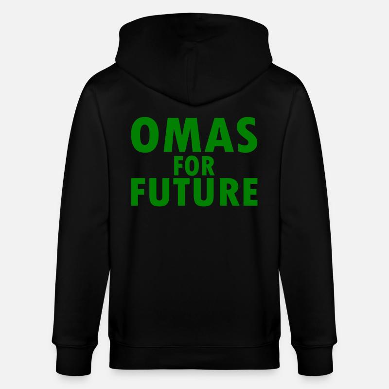Omas for future - Stanley/Stella Unisex Bio-Kapuzenjacke CULTIVATOR  - Schwarz