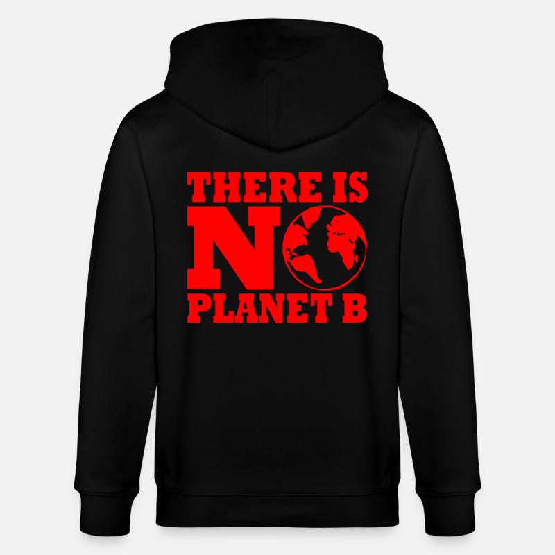 There is no planet B - Stanley/Stella Unisex Bio-Kapuzenjacke CULTIVATOR  - Schwarz