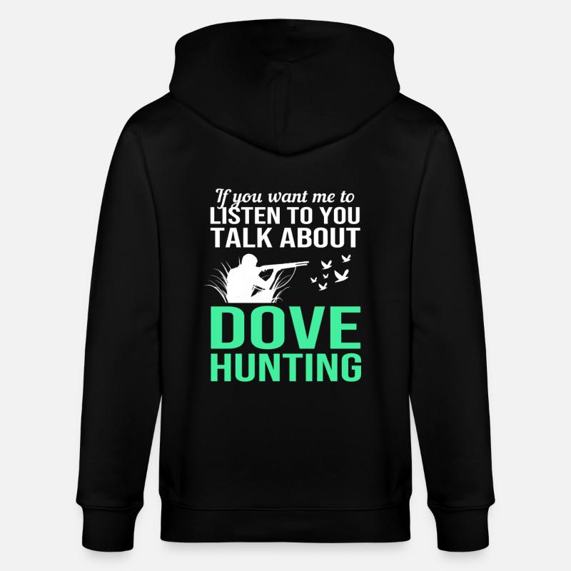 Taube Taubenjagd Jagd Jäger - Stanley/Stella Unisex Bio-Kapuzenjacke CULTIVATOR  - Schwarz
