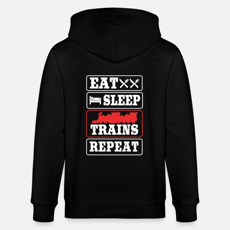 Modelleisenbahn Modellbau Modellbauer - Stanley/Stella Unisex Bio-Kapuzenjacke CULTIVATOR  - Schwarz