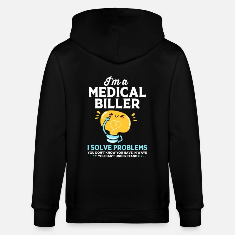 Medizin Coder - Stanley/Stella Unisex Bio-Kapuzenjacke CULTIVATOR  - Schwarz