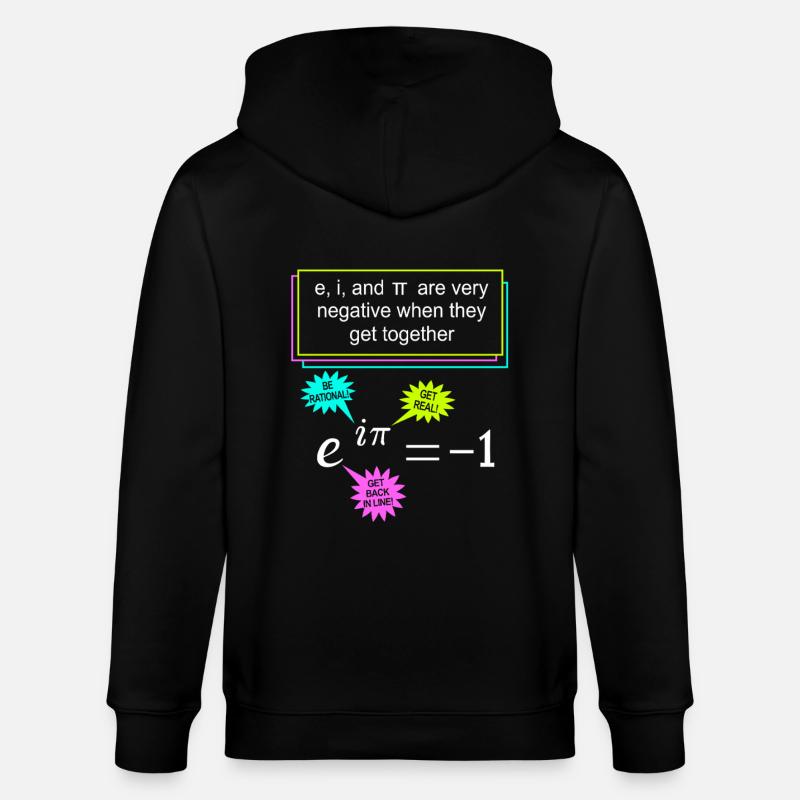Mathematician Math Mathematical Mathematics - Stanley/Stella CULTIVATOR Unisex Organic Hooded Jacket - black