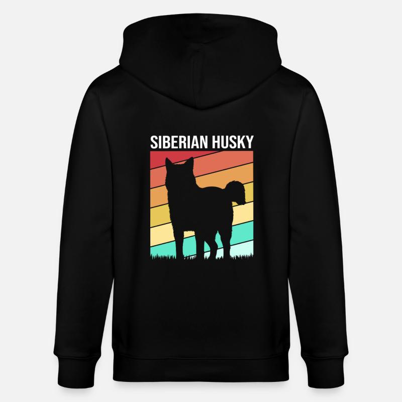 Husky - Stanley/Stella Unisex Bio-Kapuzenjacke CULTIVATOR  - Schwarz